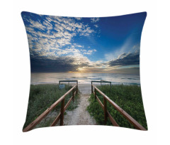 Pathway to Sea Swimming Pillow Cover