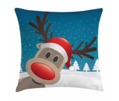 Noel Fun Nursery Cartoon Pillow Cover