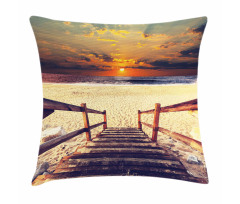 Romantic Sunset Skyline Pillow Cover