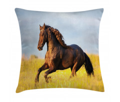 Meadow Mystery Horse Pillow Cover