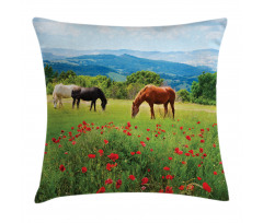 Landscape Rural Scene Pillow Cover