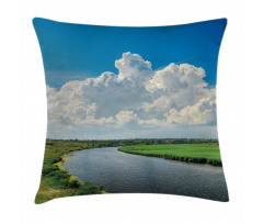 Clouds River Meadows Pillow Cover