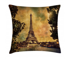 Eiffel Tower Tree Pillow Cover
