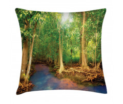 Roots of Mangrove Trees Pillow Cover