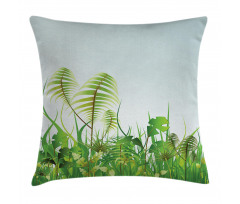 Plant Summer Garden Pillow Cover