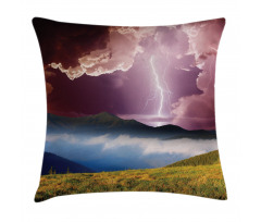 Earth Storm Rays Rural Pillow Cover