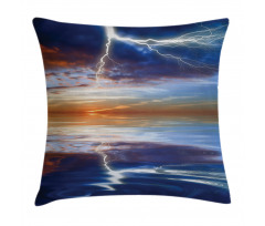 Thunder over Sea Storm Pillow Cover