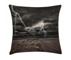 Bolts Across the Sandy Beach Pillow Cover