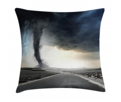 Black Tornado Funnel Gas Pillow Cover