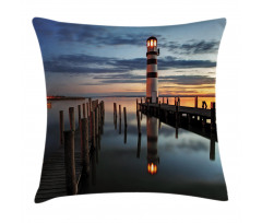 Lighthouse Calm Dusk Pillow Cover