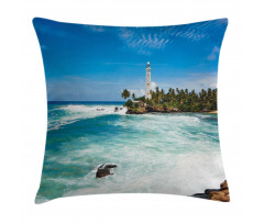 Palms Beach Seaside Pillow Cover