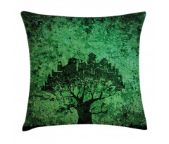 Modern City Buildings Pillow Cover