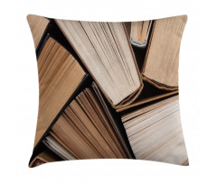 Pile of Old Book Library Pillow Cover