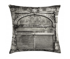 Historic Old Store Front Pillow Cover