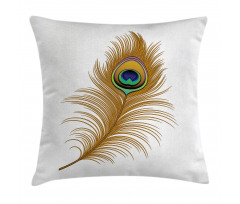 Exotic Peacock Wild Bird Pillow Cover