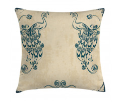 Vintage Peacock Bird Pillow Cover