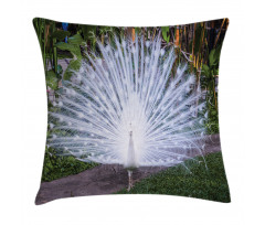 Tropical Garden Feather Pillow Cover