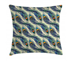 Ornamental Peacock Bird Pillow Cover