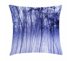 Winter Woodland Foggy Pillow Cover