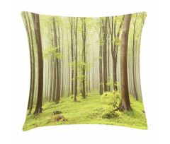 Misty Spring Nature Pillow Cover