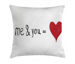 Words Affection Romance Pillow Cover