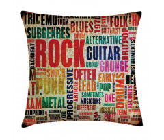 Music Rock 'n' Roll Poster Pillow Cover