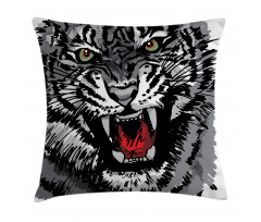 Tiger Roars Pillow Cover