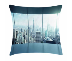 Urban Modern City Pillow Cover