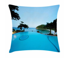 Pool Tropical Island Pillow Cover