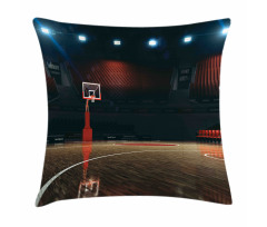Empty Basketball Court Pillow Cover