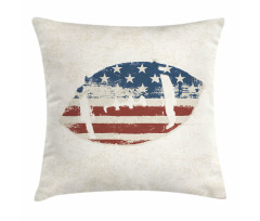 American Flag Football Pillow Cover