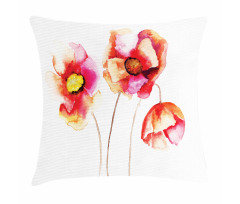 Blooming Poppies Pillow Cover