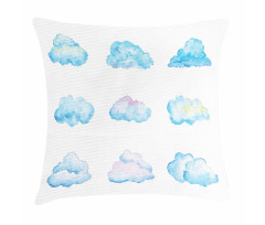 Cartoon Fluffy Clouds Pillow Cover