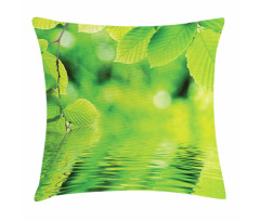 Leaves and River Peace Pillow Cover