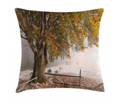 Snowy Nature Wintertime Pillow Cover