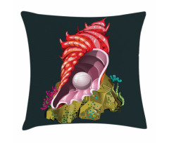 Underwater Shell Stone Pillow Cover