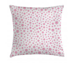 Baby Pink Bridal Theme Pillow Cover