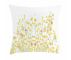 Daffodil Bloom Spring Pillow Cover