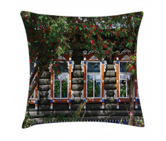 Ornate Wooden Shutters Pillow Cover
