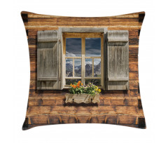 View from Mountain Hut Pillow Cover
