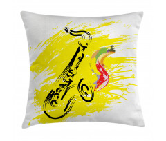 Jazz Saxophone Pillow Cover