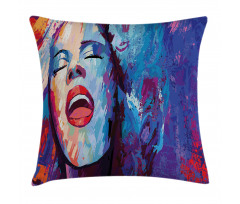 Singer Woman Performance Pillow Cover