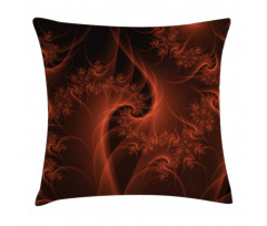 Digital Swirls Floral Pillow Cover