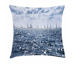 Sailing Boats Sunny Pillow Cover