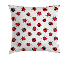 Ladybugs Patterns Pillow Cover
