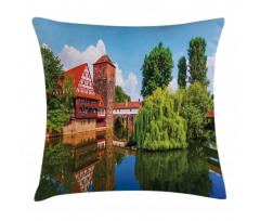 Summer View German Town Pillow Cover