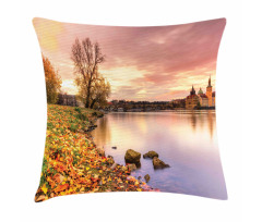 Prague Riverside Autumn Pillow Cover