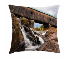 Rustic Oak Bridge Pillow Cover