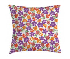 Tropical Hawaii Hibiscus Pillow Cover