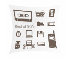 90s Nostalgia Game Pillow Cover